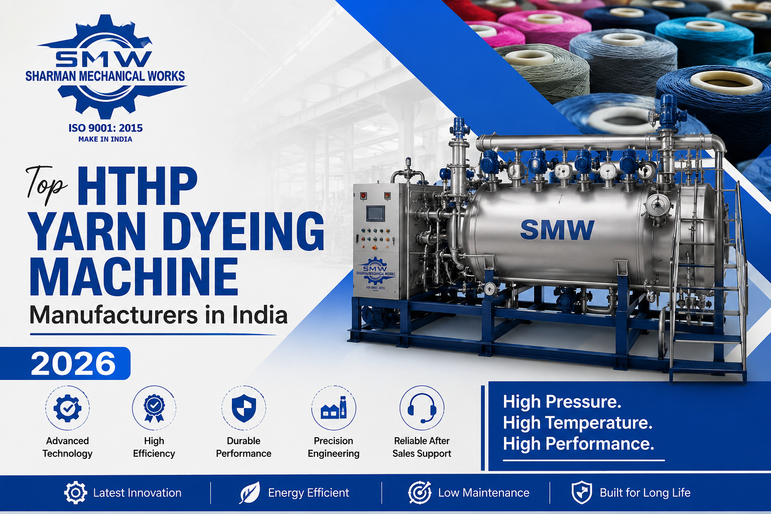 Top HTHP Yarn Dyeing Machine Manufacturers in India 2026