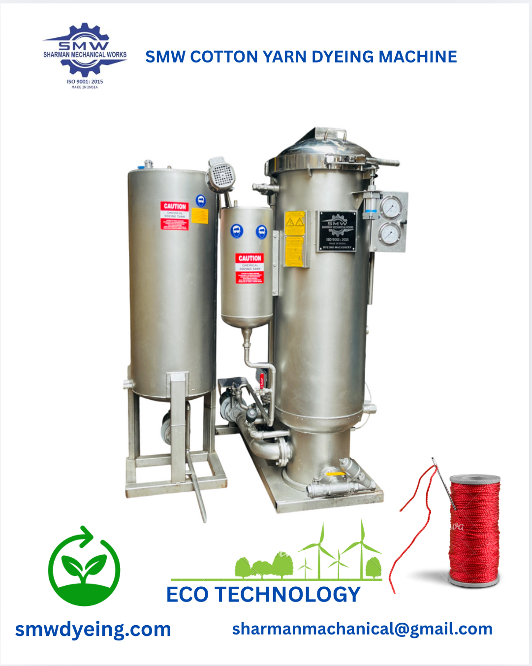 SMW Cotton Yarn Dyeing Machine manufacturer in India